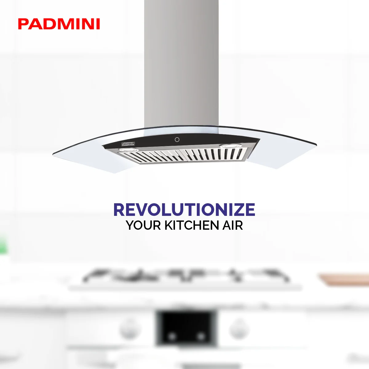 PADMINI Electric Chimney Izola 90 (Island Mount) - Image 3
