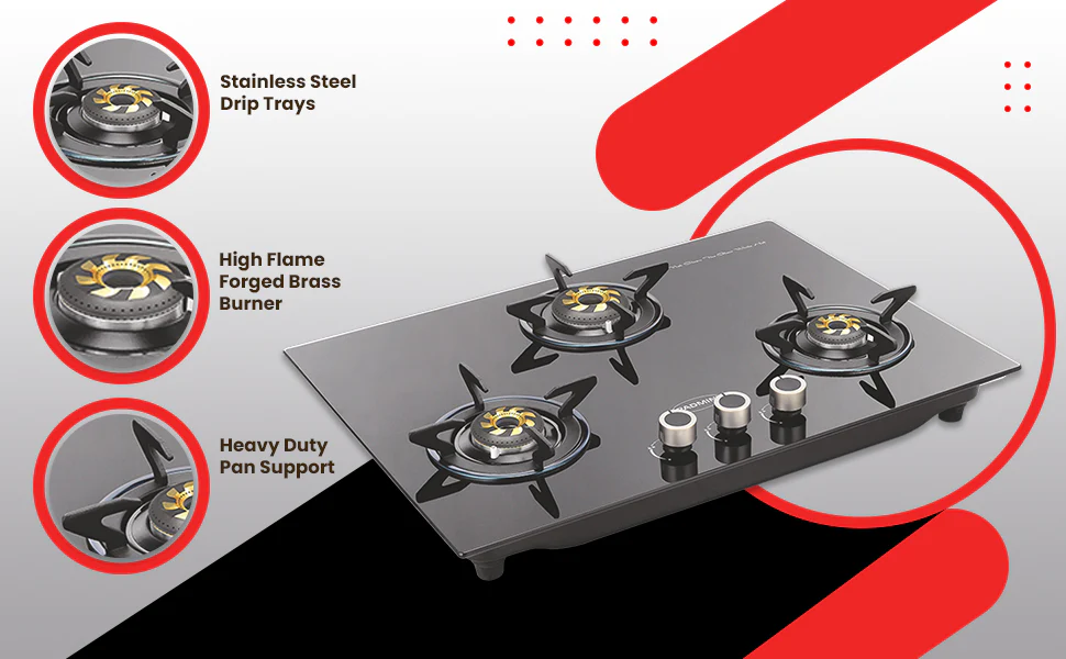 PADMINI Gas Hob 303 GL IB HF - Image 11