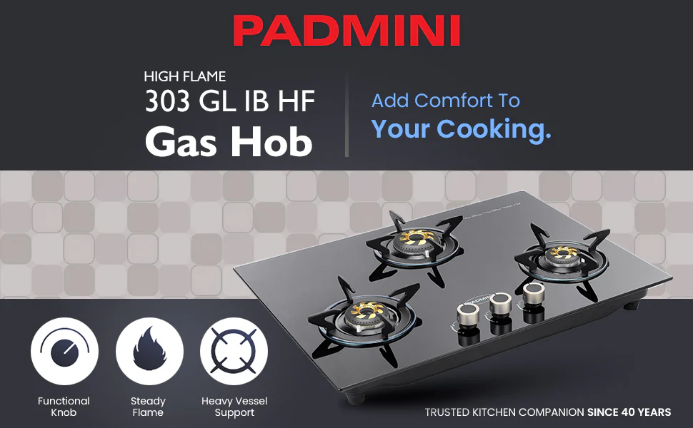 PADMINI Gas Hob 303 GL IB HF - Image 3
