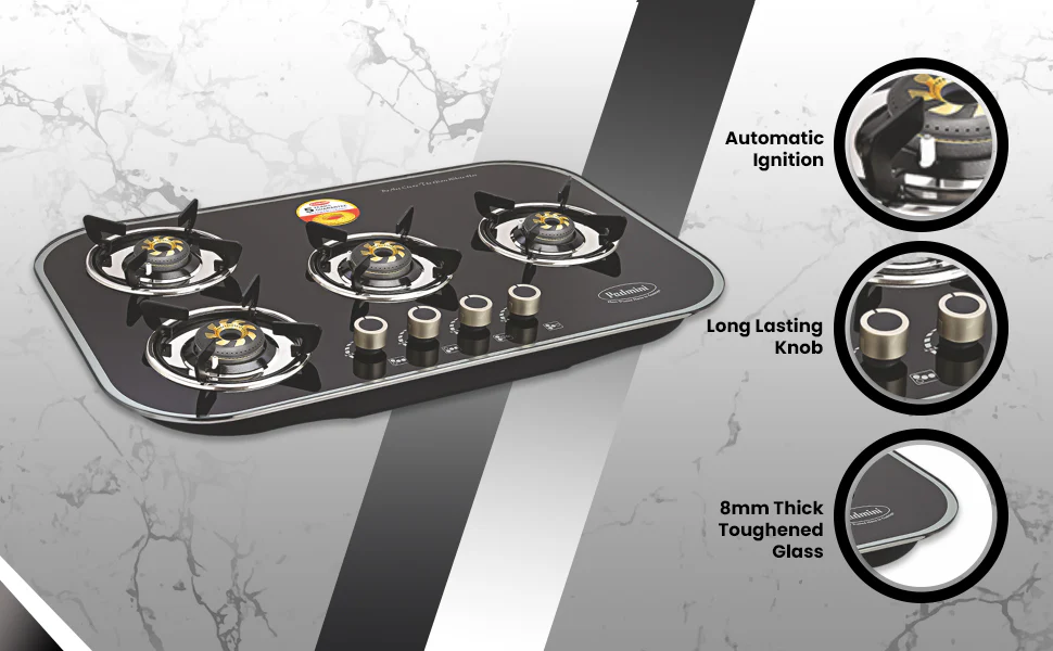 PADMINI Gas Hob 402 GL IB - Image 6