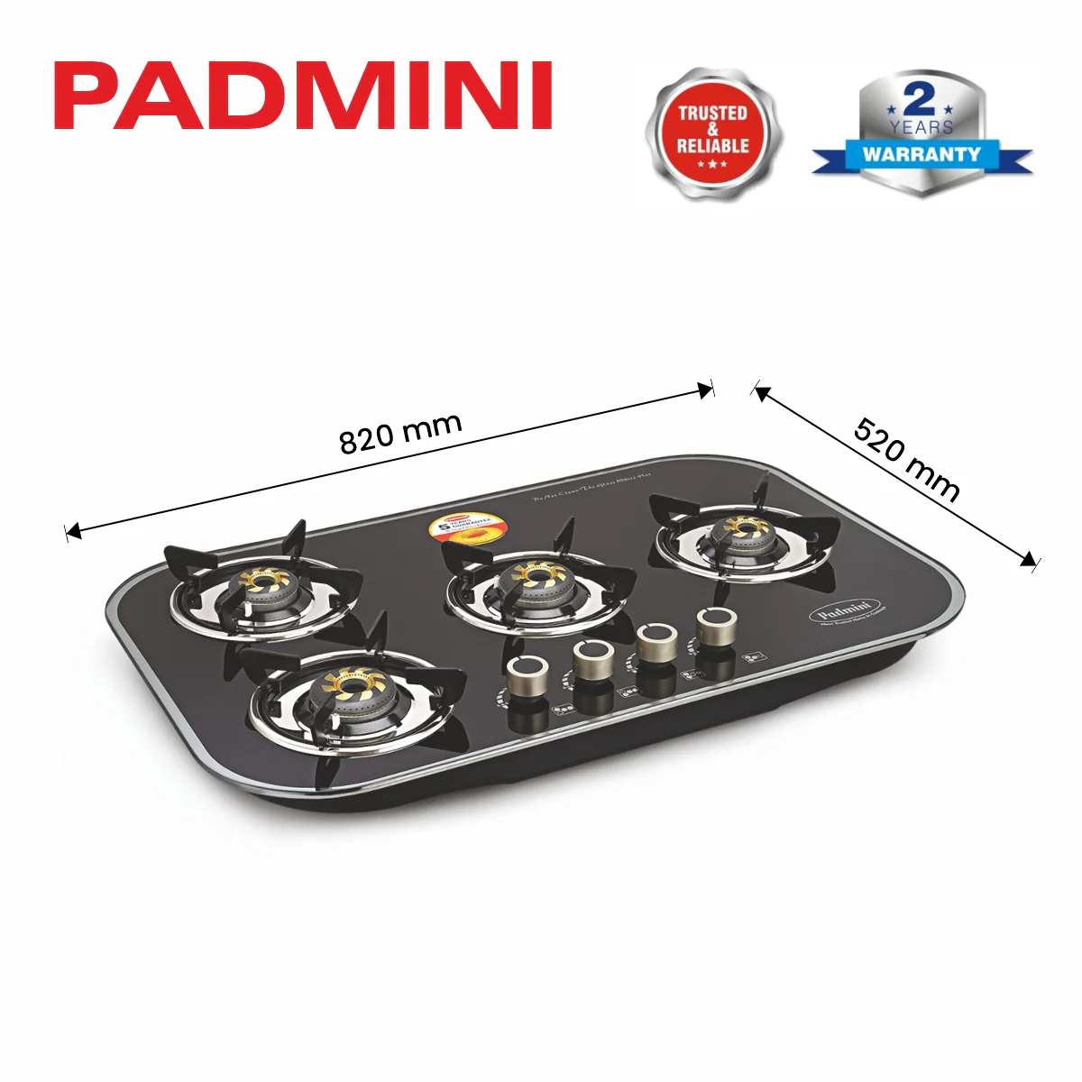 PADMINI Gas Hob 402 GL IB - Image 9