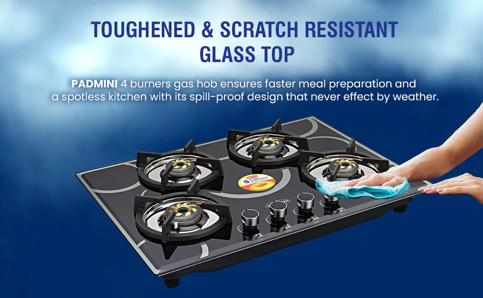 PADMINI Gas Hob 404 GL IB - Image 5