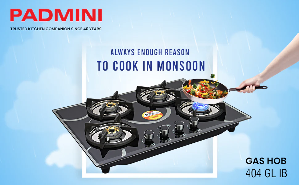 PADMINI Gas Hob 404 GL IB - Image 8