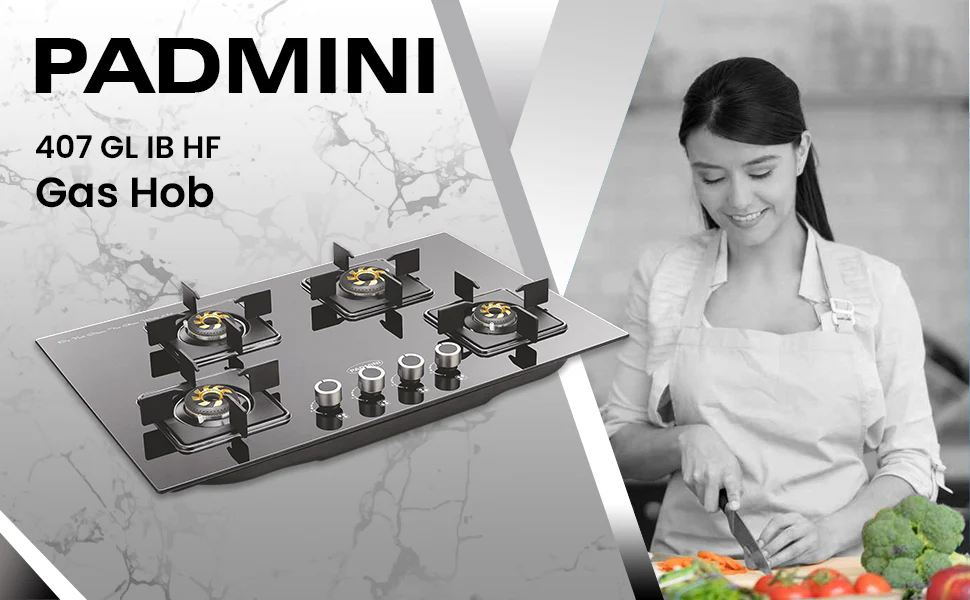 PADMINI Gas Hob 407 GL IB HF (High Flame) - Image 3