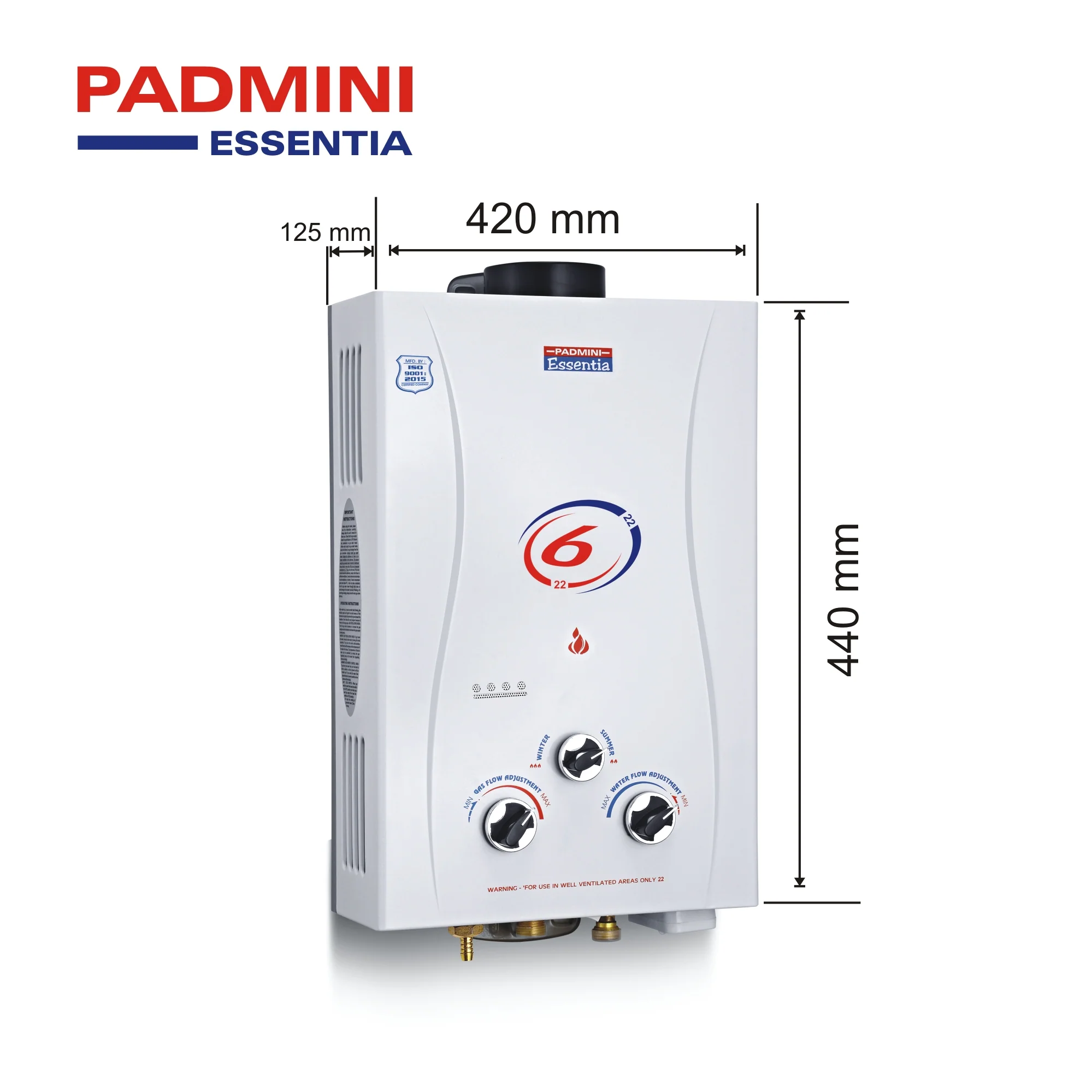 PADMINI Gas Water Heater Flora - Image 3
