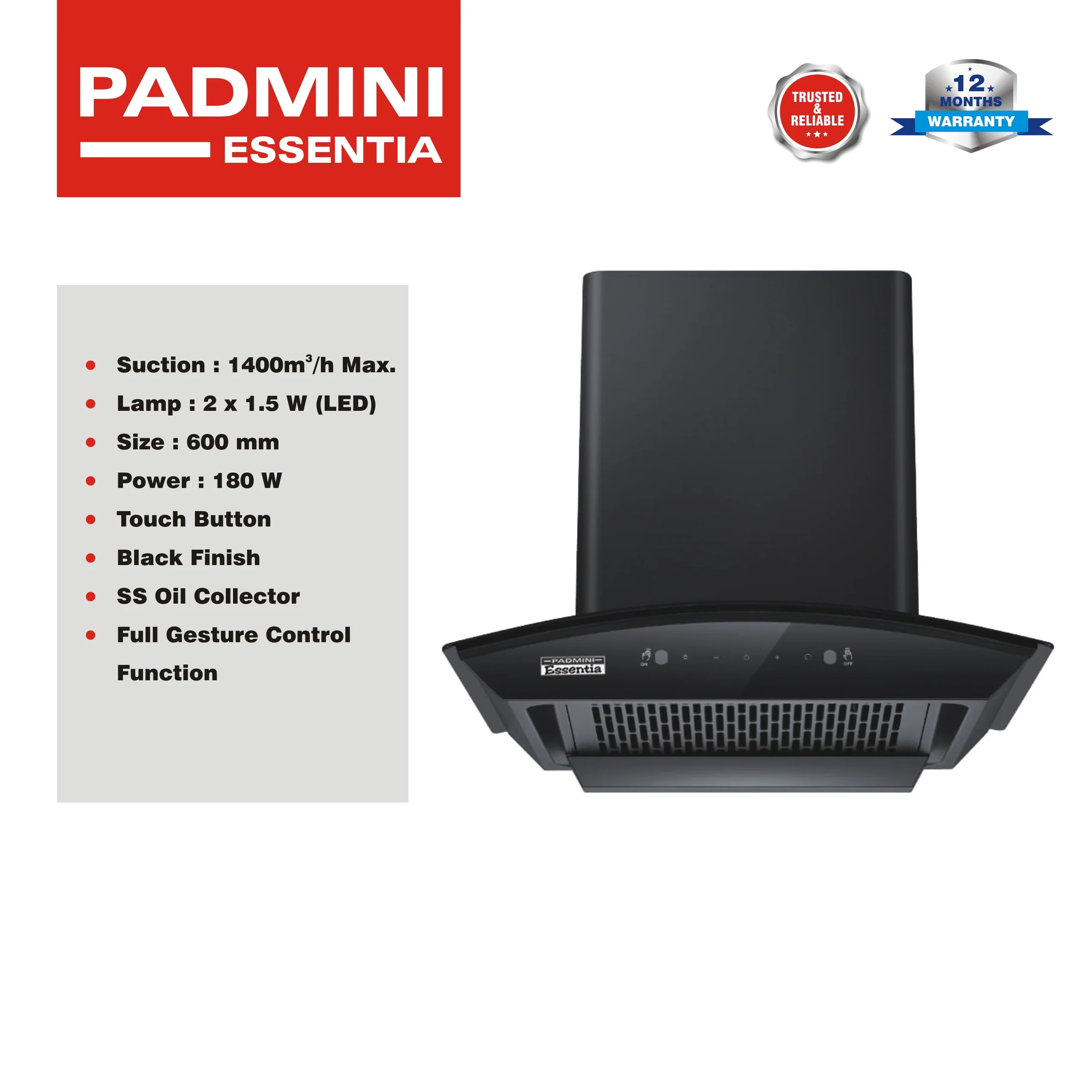 PADMINI Electric Chimney Aura - Image 4
