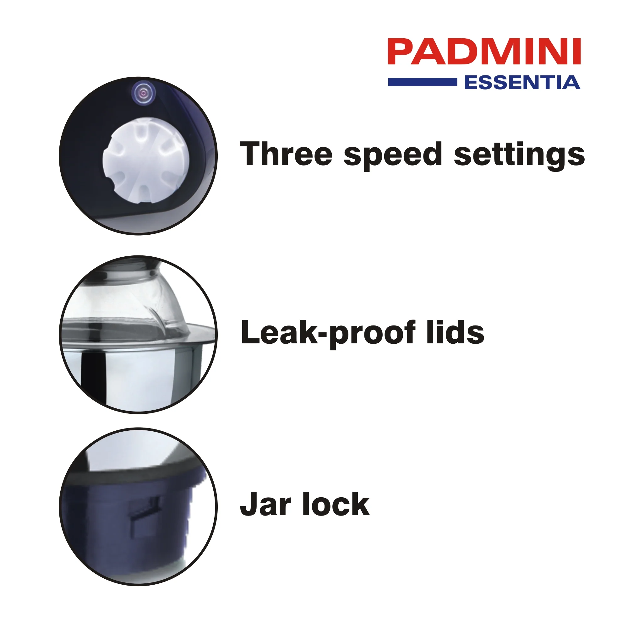 PADMINI Mixer Grinder Velocity 500 - Image 5