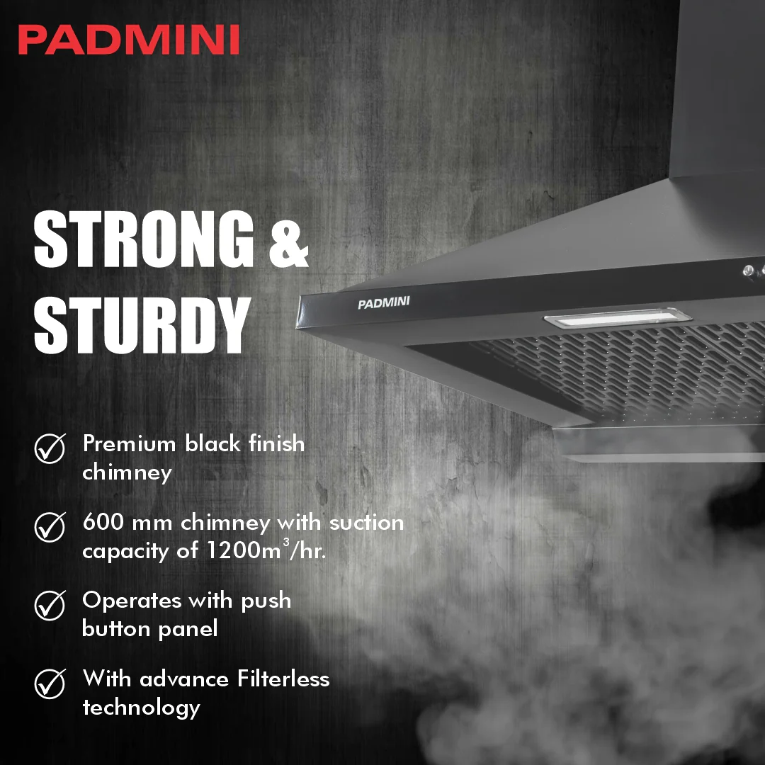 PADMINI Electric Chimney Apex 60 FL (FILTERLESS) - Image 3