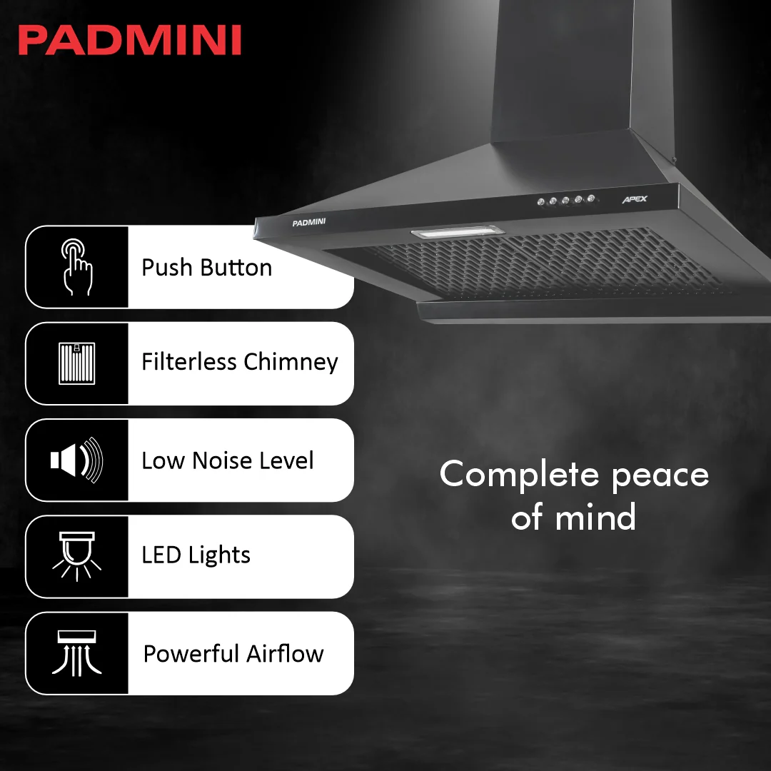 PADMINI Electric Chimney Apex 60 FL (FILTERLESS) - Image 5